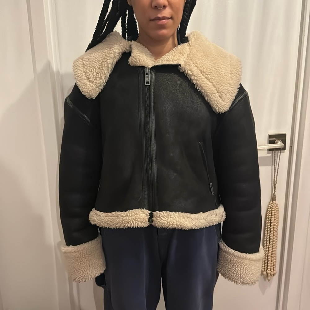 FRYE FAUX shearling jacket